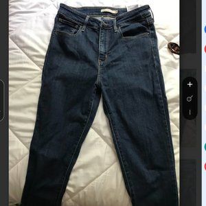 Levi High-Rise Skinny Jean Dark Wash